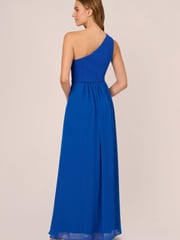 Adrianna Papell One Shoulder Chiffon Gown - Image 2 of 7