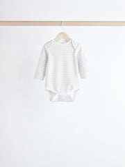 Grey/White Bear Baby Bodysuits 5 Pack - Image 7 of 13