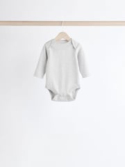Grey/White Bear Baby Bodysuits 5 Pack - Image 8 of 13