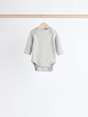 Grey/White Bear Baby Bodysuits 5 Pack - Image 9 of 13