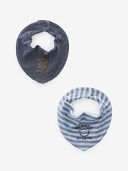 Blue Family 100% Cotton Bibs 2 Pack - Image 1 of 5