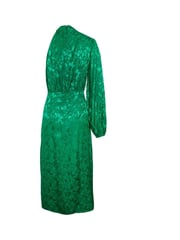 Another Sunday One Shoulder Jacquard Midi Dress With Gold Buttons - Image 4 of 5