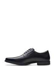 Clarks Black Wide Fit (H) Leather Howard Walk Shoes - Image 2 of 7