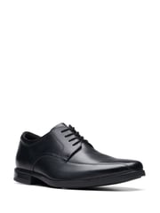 Clarks Black Wide Fit (H) Leather Howard Walk Shoes - Image 3 of 7