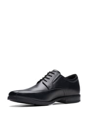 Clarks Black Wide Fit (H) Leather Howard Walk Shoes - Image 4 of 7