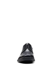 Clarks Black Wide Fit (H) Leather Howard Walk Shoes - Image 5 of 7
