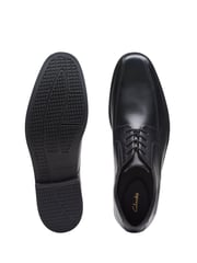 Clarks Black Wide Fit (H) Leather Howard Walk Shoes - Image 7 of 7