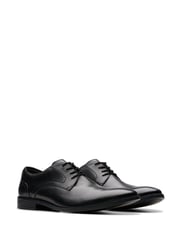 Clarks Black Leather Brandon Lace Shoes - Image 4 of 7
