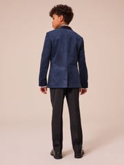Navy Snake Skin Velvet Jacket (3-16yrs) - Image 3 of 9