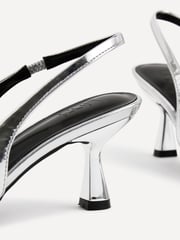 Linzi Silver Presley Stiletto Pointed Court Heels - Image 5 of 5