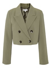 Another Sunday Green Cropped Boxy Blazer - Image 3 of 5