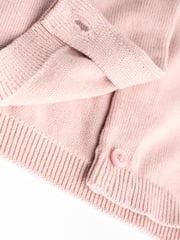 Pink/White 100% Cotton Cardigans 2 Pack (0mths-3yrs) - Image 7 of 7