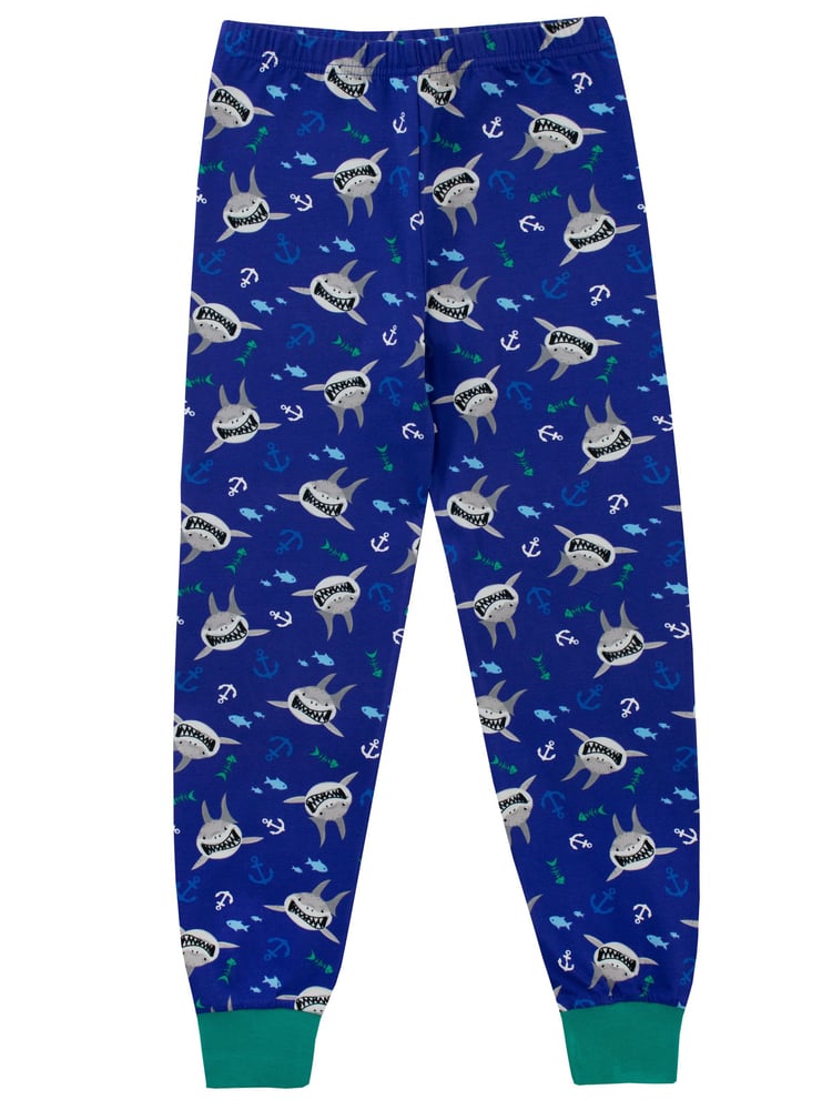 Harry Bear Blue Shark Pyjamas - Snuggle Fit - Image 3 of 3