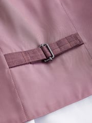 Plum Purple Check Waistcoat Set With Shirt And Bow Tie (3mths-7yrs) - Image 10 of 10