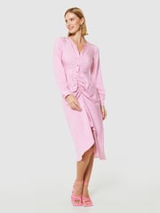 Closet London Pink Pencil Shirt Dress - Image 1 of 5