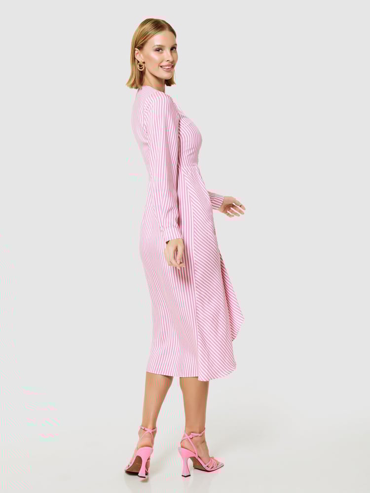 Closet London Pink Pencil Shirt Dress - Image 2 of 5