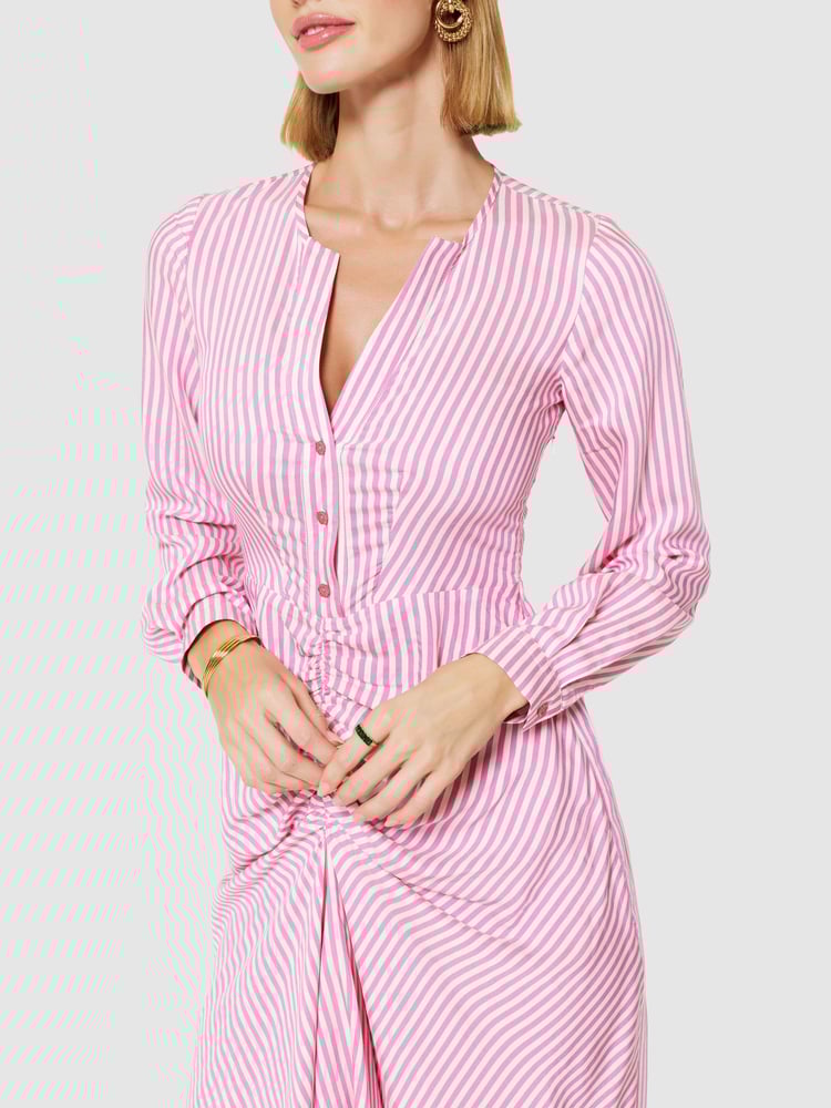 Closet London Pink Pencil Shirt Dress - Image 5 of 5