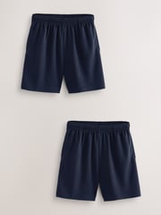 Navy Blue 2 Pack Sports Shorts (3-16yrs) - Image 1 of 3
