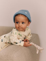 Blue/Grey Baby Beanie Hats 2 Pack (0mths-2yrs) - Image 2 of 7