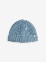 Blue/Grey Baby Beanie Hats 2 Pack (0mths-2yrs) - Image 5 of 7