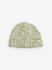 Rust Brown/Sage Green Baby Beanie Hats 2 Pack (0mths-2yrs) - Image 7 of 8