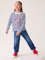 Multi Stripe Sequin Star Long Sleeve T-Shirts 4 Pack (3-16yrs) - Image 2 of 11