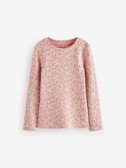 Pink Floral Rib Long Sleeve Tops 4 Pack (3-16yrs) - Image 6 of 11