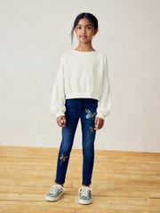 Black/White Boxy Long Sleeve 100% Cotton Sweatshirt 3 Pack (3-16yrs) - Image 2 of 8
