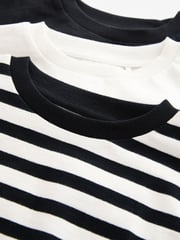 Black/White Boxy Long Sleeve 100% Cotton Sweatshirt 3 Pack (3-16yrs) - Image 8 of 8