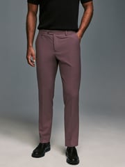 Purple Tailored Fit Motionflex Stretch Suit Trousers - Image 1 of 8