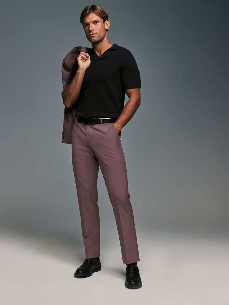 Purple Tailored Fit Motionflex Stretch Suit Trousers - Image 2 of 8