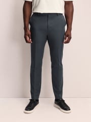Grey Muscle Fit Motionflex Tech Suit Trousers - Image 1 of 11