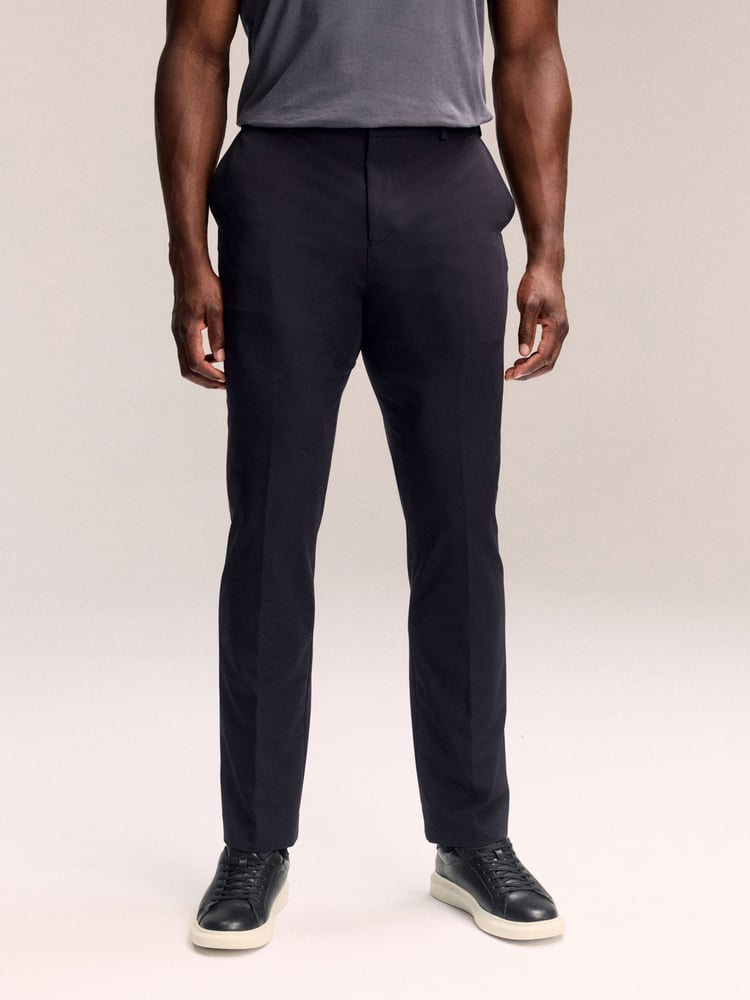 Black Muscle Fit Motionflex Tech Suit Trousers - Image 1 of 11