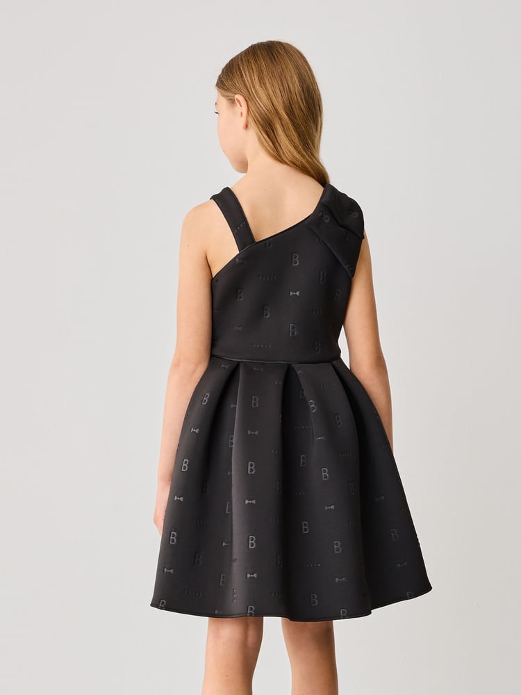 Baker by Ted Baker Bow Detail Embossed Scuba Dress - Image 2 of 10