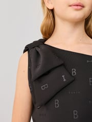 Baker by Ted Baker Bow Detail Embossed Scuba Dress - Image 4 of 10