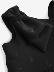 Baker by Ted Baker Bow Detail Embossed Scuba Dress - Image 9 of 10