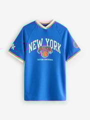 Blau/New York Knicks - NBA Trikot-Kleid aus 100 % Baumwolle (3–16 J.) - Bild 3 von 5