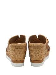 Lotus Brown Casual Wedge Mule Sandals - Image 3 of 4