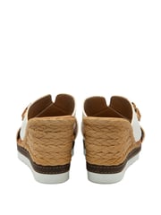 Lotus White Casual Wedge Mule Sandals - Image 3 of 4