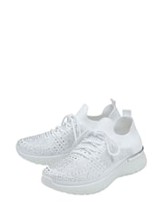 Lotus White Casual Knit Trainers - Image 2 of 4