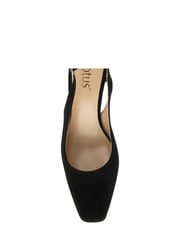 Lotus Jet Black Slingback Suede Court Shoes - Image 4 of 4