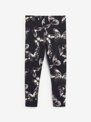 Khaki Green/Charcoal Grey/Purple Butterfly Leggings 5 Pack (3-16yrs) - Image 3 of 8