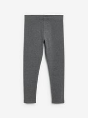 Khaki Green/Charcoal Grey/Purple Butterfly Leggings 5 Pack (3-16yrs) - Image 6 of 8