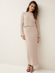 Cream Mesh Sequin Bow Back Top - Image 2 of 7