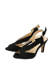 Lotus Black Slingback Occasion Cross Strap Sandals - Image 2 of 4