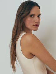 Reiss Blush Felicity Ruched Bodycon Midi Dress - Image 4 of 6