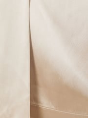 Reiss Blush Etta Atelier One-Shoulder Drape Back Top With Linen - Image 5 of 5