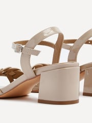 Linzi Nude Jhene Heeled Sandals With Plaited Front Strap - Image 5 of 5