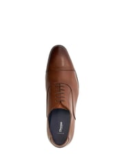 Dune London Brown Wide Fit Secrecy Oxford Toe Cap Lace-Up Shoes - Image 4 of 6