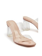 Linzi Nude Muse Perspex Heeled Sandals - Image 4 of 6